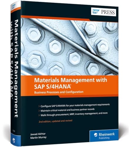 Materials Management with SAP S/4HANA: Business Processes and Configuration (SAP PRESS: englisch)