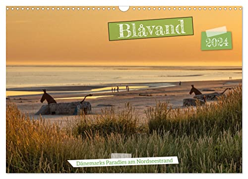 Blåvand - Dänemarks Paradies am Nordseestrand (Wandkalender 2024 DIN A3 quer), CALVENDO Monatskalender