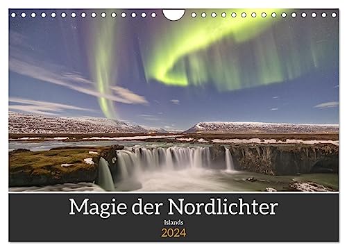 Magie der Nordlichter Islands (Wandkalender 2024 DIN A4 quer), CALVENDO Monatskalender von CALVENDO