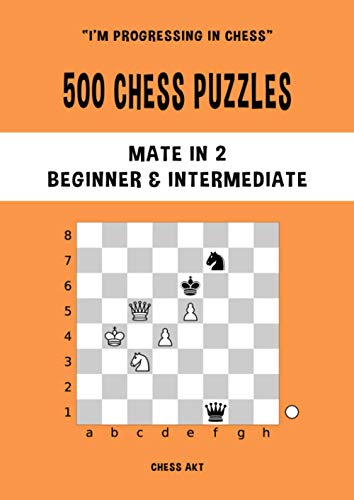 500 Chess Puzzles, Mate in 2, Beginner & Intermediate Level: Solve chess problems and improve your tactical chess skills (I'm progressing in Chess, Band 2) von Independently published