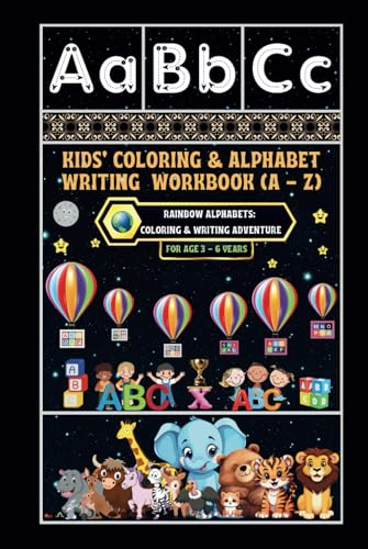 Kids' Coloring & Alphabet Writing Workbook (A - Z): -Rainbow Alphabets: Coloring & Writing Adventure von Independently published