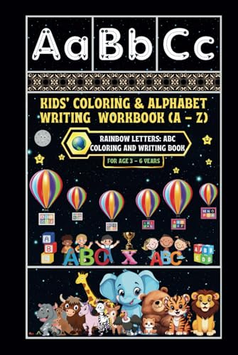 Kids' Coloring & Alphabet Writing Workbook (A - Z): -Rainbow Letters: ABC Coloring and Writing Book von Independently published
