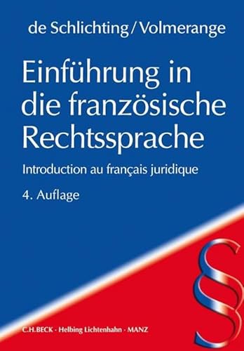 Einführung in die französische Rechtssprache (Rechtssprache des Auslands)