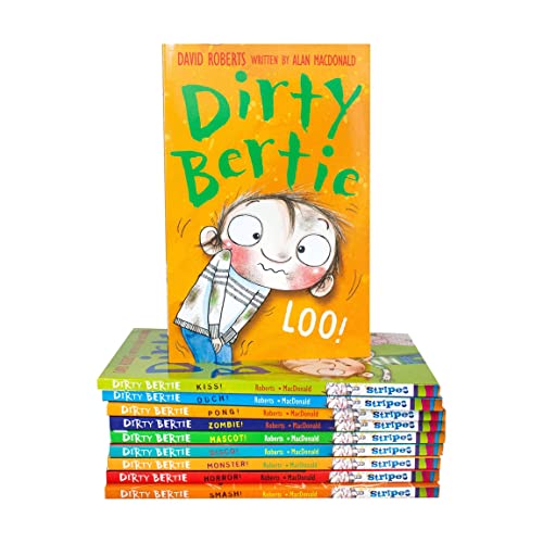 Dirty Bertie - Series 3 - Full 10 Books Collection Set (Pirate, Dinosaur, Zombie, Horror, Jackpot, Aliens, Fame, Monster, Disco, My Joke Book)