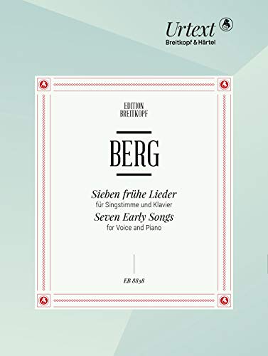 Sieben (7) frühe Lieder für Singstimme und Klavier (EB 8838) von Breitkopf und Härtel