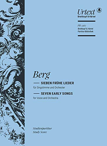 Sieben frühe Lieder - Studienpartitur (PB 5567): Taschenpartitur. Urtext