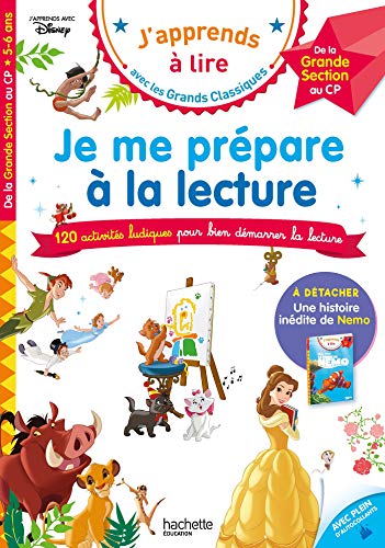 Disney - Je me prépare à la lecture avec les grands classiques Disney - Cahier de vacances 2024: Grande Section - CP (dès 5 ans) Disney - Je me prépare à la lecture avec les grands classiques Disney - Cahier de vacances 2024: Grande Section - CP (dès 5 ans)