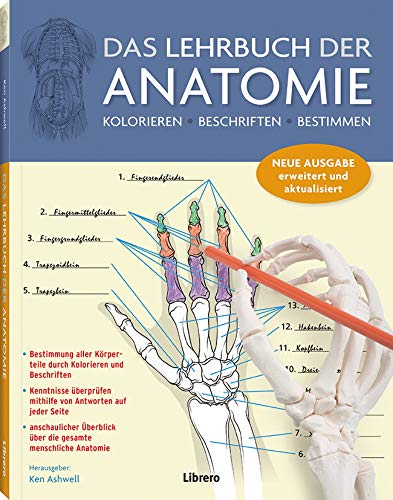 Das Lehrbuch der Anatomie: Kolorieren - Beschriften - Bestimmen