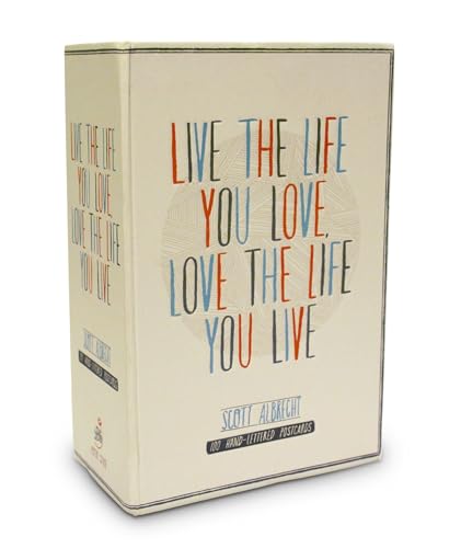 Live the Life You Love Postcard Box: 100 HAND-LETTERED POSTCARDS von CROWN