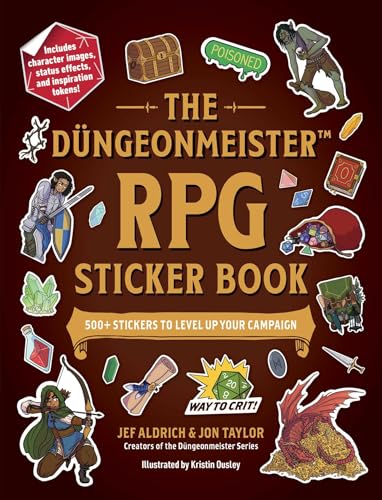 The Düngeonmeister RPG Sticker Book: 500+ Stickers to Level Up Your Campaign (Düngeonmeister Series) von Adams Media