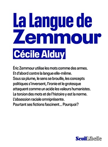 La Langue de Zemmour von SEUIL