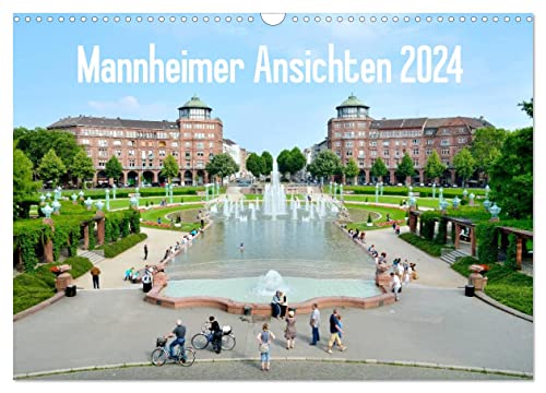 Mannheimer Ansichten 2024 (Wandkalender 2024 DIN A3 quer), CALVENDO Monatskalender