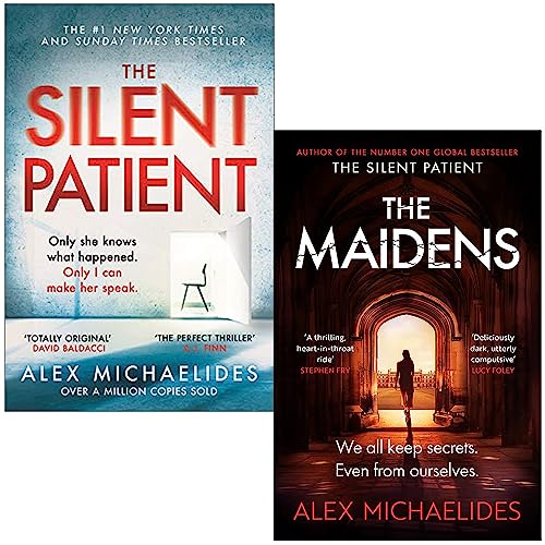 Alex Michaelides Collection 2 Books Set (The Silent Patient, The Maidens)