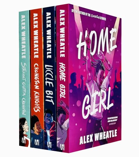 Alex Wheatle Crongton Serie 4 Bücher-Sammlungsset (Liccle Bit, Crongton Knights, Straight Outta Crongton, Home Girl)