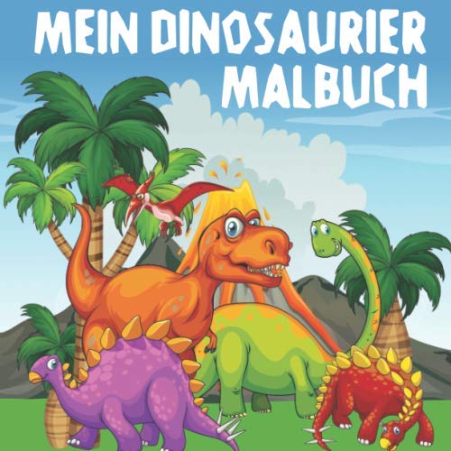 Mein Dinosaurier Malbuch: 50 einzigartige Dinos zum Ausmalen für Kinder ab 6+ Jahren. von Independently published