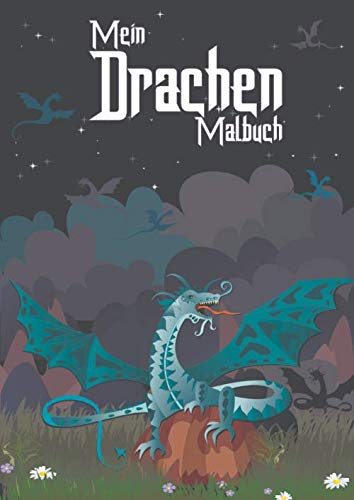 Mein Drachen Malbuch: 50 einzigartige Drachen zum Ausmalen für Kinder ab 10+ Jahren. von Independently published