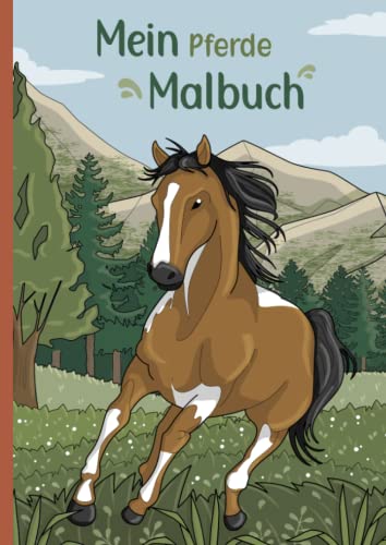 Mein Pferde Malbuch: 50 wunderschöne und anspruchsvolle Pferde-Motive für Kinder zum Ausmalen und Entspannen. (Die schönsten Pferde-Malbücher von Christoph Alexander, Band 2)