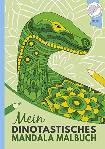 Mein dinotastisches Mandala Malbuch: 40 einzigartige Dino-Mandalas für Kinder ab 10 Jahren.