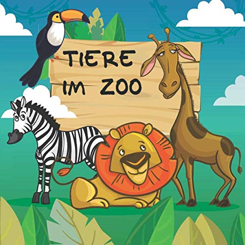 Tiere im Zoo: 50 einzigartige Zootiere zum Ausmalen für Kinder ab 3 Jahren für zu Hause oder den Kindergarten. Als Kopiervorlage für PädagogInnen geeignet.