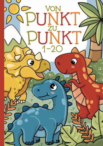 Von Punkt zu Punkt: Lerne die Zahlen von 1 bis 20 spielerisch mit liebevoll gestalteten Dino-Motiven kennen. Von Punkt zu Punkt: Lerne die Zahlen von 1 bis 20 spielerisch mit liebevoll gestalteten Dino-Motiven kennen.