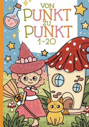 Von Punkt zu Punkt: Lerne die Zahlen von 1 bis 20 spielerisch mit liebevoll gestalteten magischen Motiven kennen. Von Punkt zu Punkt: Lerne die Zahlen von 1 bis 20 spielerisch mit liebevoll gestalteten magischen Motiven kennen.