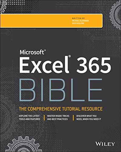 Microsoft Excel 365 Bible (Excel Bible) von Wiley John + Sons
