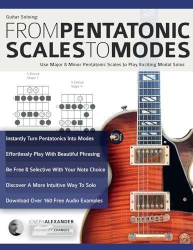 Guitar Soloing: From Pentatonic Scales to Modes: Use Major & Minor Pentatonic Scales to Play Exciting Modal Solos (Learn Guitar Theory and Technique) von www.fundamental-changes.com