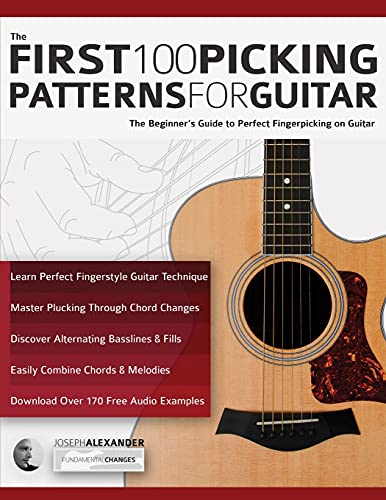 The First 100 Picking Patterns for Guitar: The Beginner’s Guide to Perfect Fingerpicking on Guitar (Beginner Guitar Books)