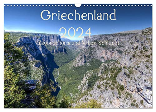 Griechenland 2024 - Zagorochoria und Vikos-Schlucht (Wandkalender 2024 DIN A3 quer), CALVENDO Monatskalender