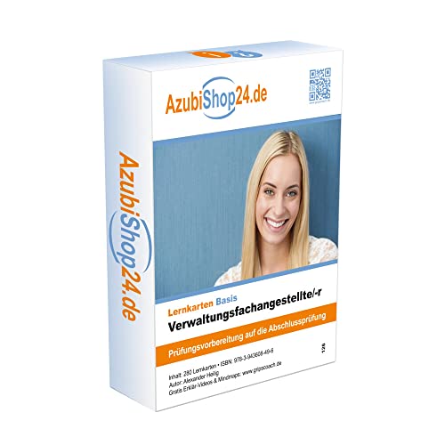 Prüfungswissen Verwaltungsfachangestellte Lernkarten: Prüfungsvorbereitung auf die Abschlussprüfung von Princoso GmbH
