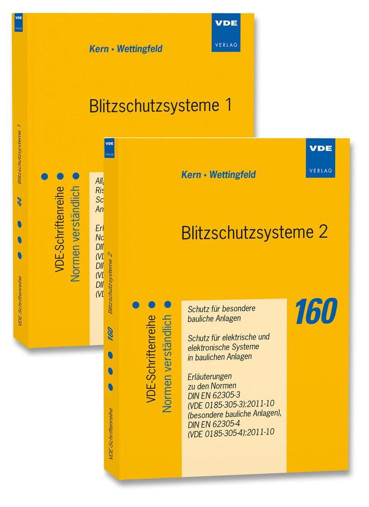 Blitzschutzsysteme 1 - Blitzschutzsysteme 2 (Set). 2 Bände von Vde Verlag GmbH