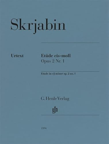 Etüde cis-moll op. 2 Nr. 1; Klavier zu zwei Händen