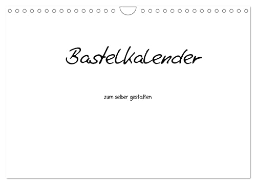 Bastelkalender - Weiss (Wandkalender 2024 DIN A4 quer), CALVENDO Monatskalender von CALVENDO