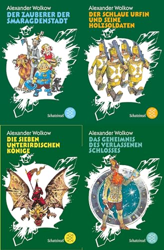 Die Wolkow-Zauberland-Reihe in 4 Bänden + 1 exklusives Postkartenset