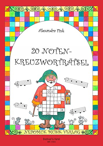 20 Noten-Kreuzworträtsel - Rätselhefte zum Ausfüllen von Noten-Kreuzworträsteln Heft 1 (MN 12065) von EDITION BREITKOPF