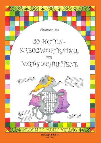 20 Noten-Kreuzworträtsel - Rätselhefte zum Ausfüllen von Noten-Kreuzworträsteln Heft 2 für Fortgeschrittene (MN 13003) von Breitkopf & Härtel
