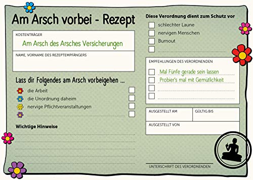 Am Arsch vorbei – Gelassenheit auf Rezept Am Arsch vorbei – Gelassenheit auf Rezept von MVG Moderne Vlgs. Ges.