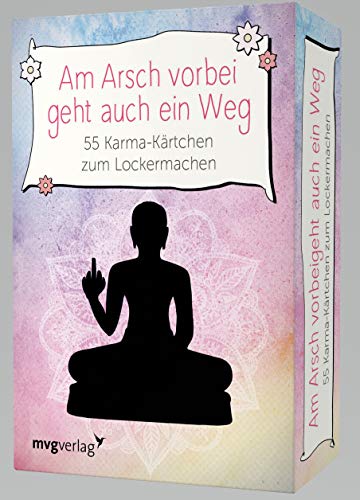 mvg Verlag Am Arsch vorbei geht auch ein Weg– 55 Karma-Kärtchen zum Lockermachen, Black von mvg Verlag