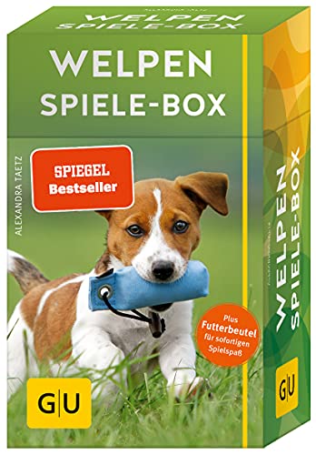 Welpen Spiele-Box gelb 12 x 3,5 cm: Plus Futterbeutel für sofortigen Spielspaß (GU Welpen)