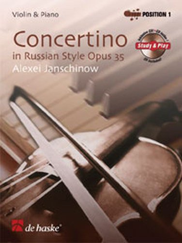 Concertino op. 35 in Russian Style, für Violine, m. Audio-CD