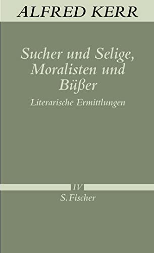Sucher und Selige, Moralisten und Büßer: Literarische Ermittlungen