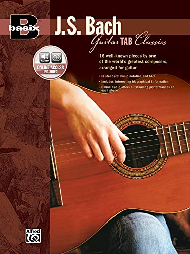 Basix® Guitar TAB Classics: J.S. Bach (incl. CD): (incl. Online Code)