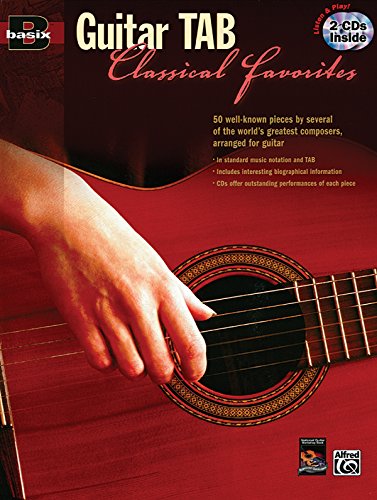 Basix Guitar Tab Classical Favorites: Book & 2 CDs (Basix[r]): 50 well-known pieces by several of the world's greatest composers arranged for guitar (incl. 2 CDs)