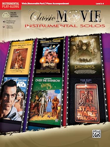 Classic Movie Instrumental Solos for Strings: Viola / Piano Accompaniment (incl. CD) (Pop Instrumental Solo Series)