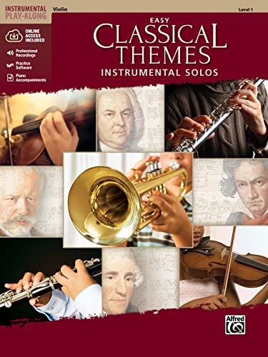 Easy Classical Themes Instrumental Solos: Violin (incl. Online Code) (Alfred's Instrumental Play-Along, Level 1)
