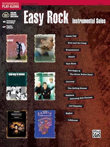 Easy Rock Instrumental Solos, Level 1: Alto Saxophone (incl. CD): Alto Saxophone (incl. Online Code)