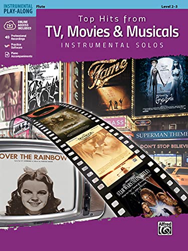 Top Hits from TV, Movies & Musicals Instrumental Solos: Flute : Flute, Book & Online Audio/Software/PDF (Top Hits Instrumental Solos) von Alfred Music