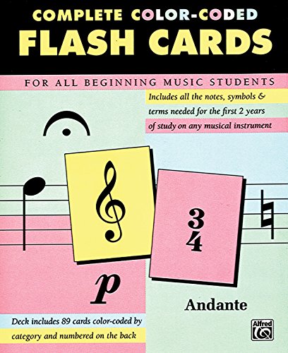 Complete Color-Coded Flash Cards: For All Beginning Music Students