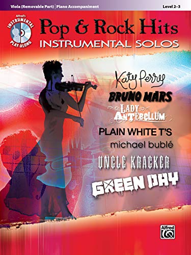 Pop & Rock Hits Instrumental Solos for Strings: Viola, Book & CD (Alfred's Instrumental Play-Along): Bratsche / Viola (incl. CD) (Pop Instrumental Solo Series)