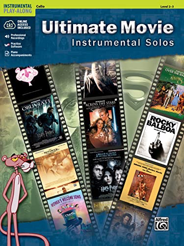 Ultimate Movie Instrumental Solos for Strings: Cello (Pop Instrumental Solo): Violoncello/Cello (incl. Online Code) (Alfred's Instrumental Play-Along)